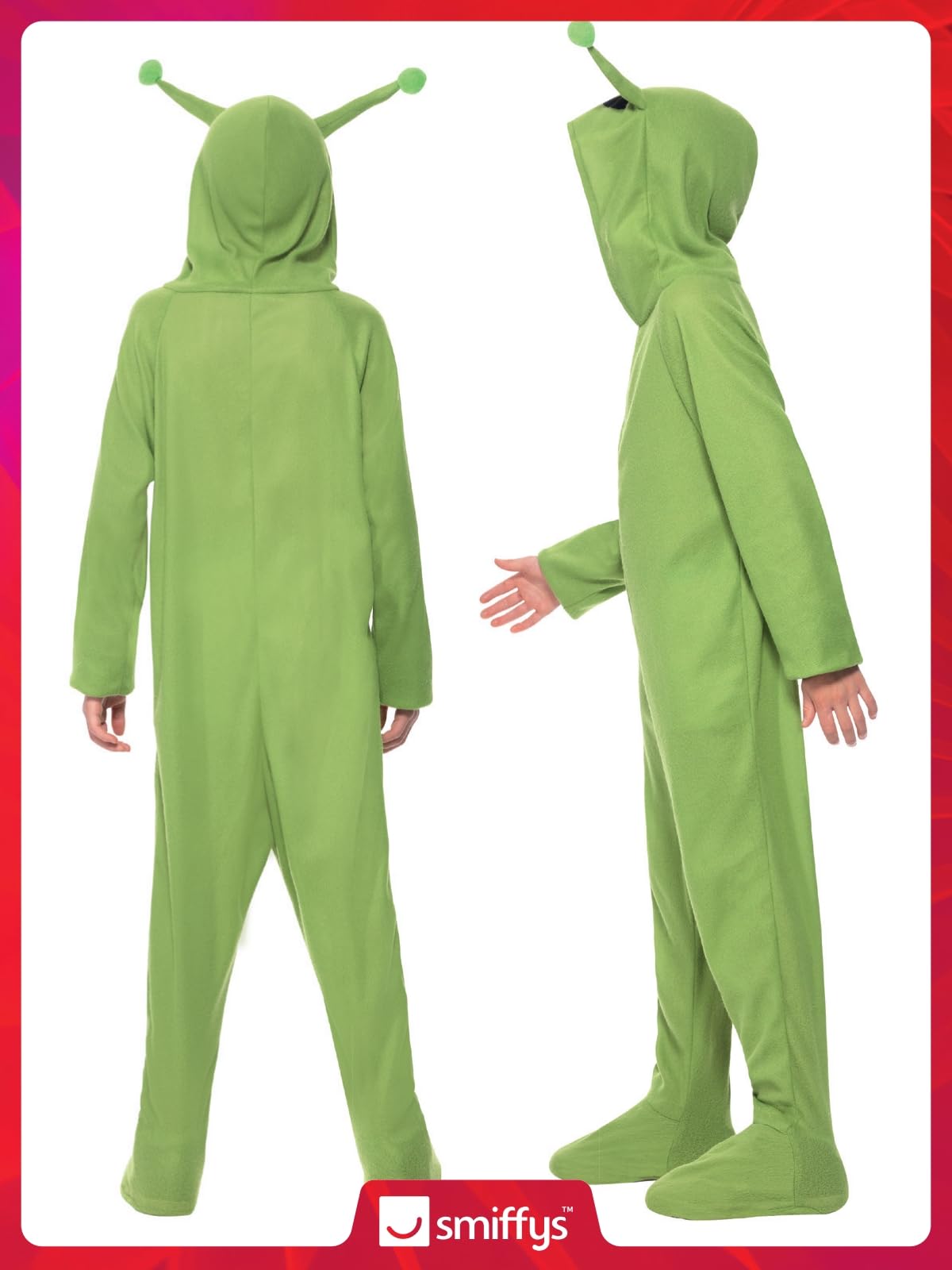 Kids Green Alien Costume - Image 6