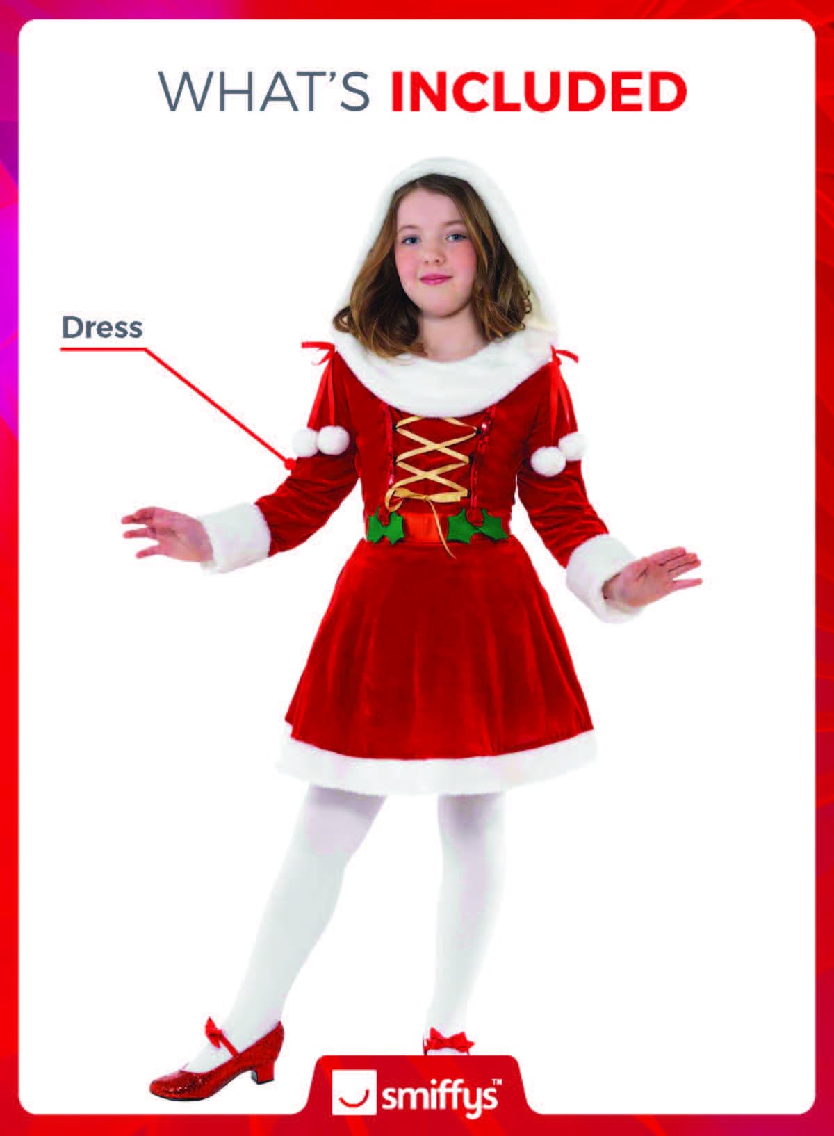 Little Miss Santa Costume - Image 4