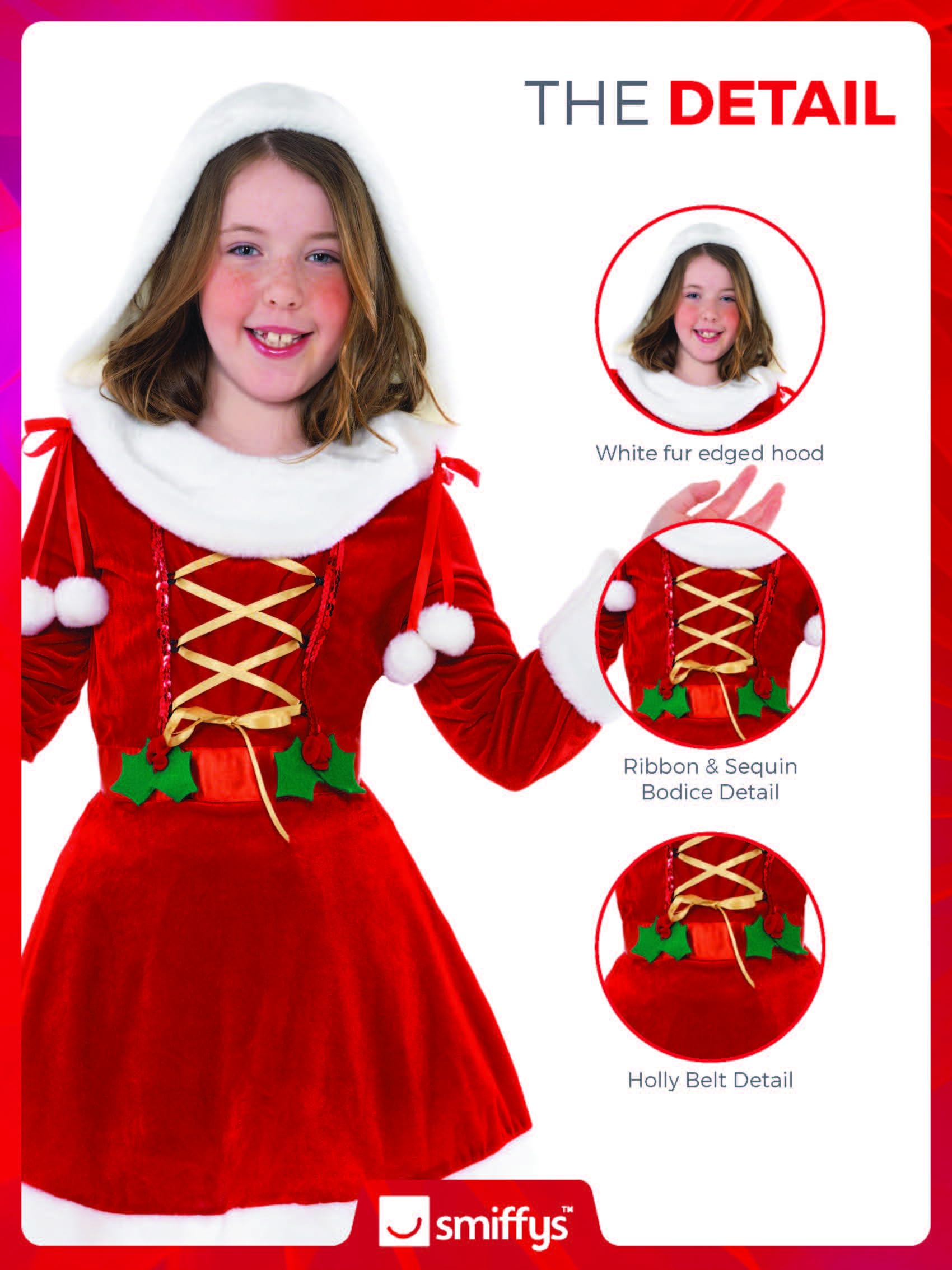 Little Miss Santa Costume - Image 5