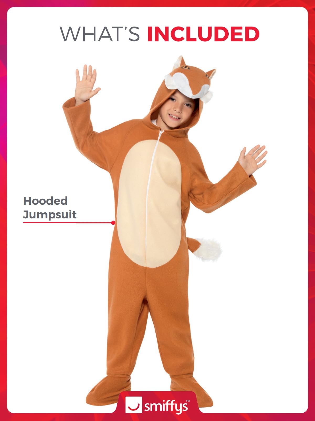 Smiffy's Children's Unisex All in One Fox Costume - Image 4