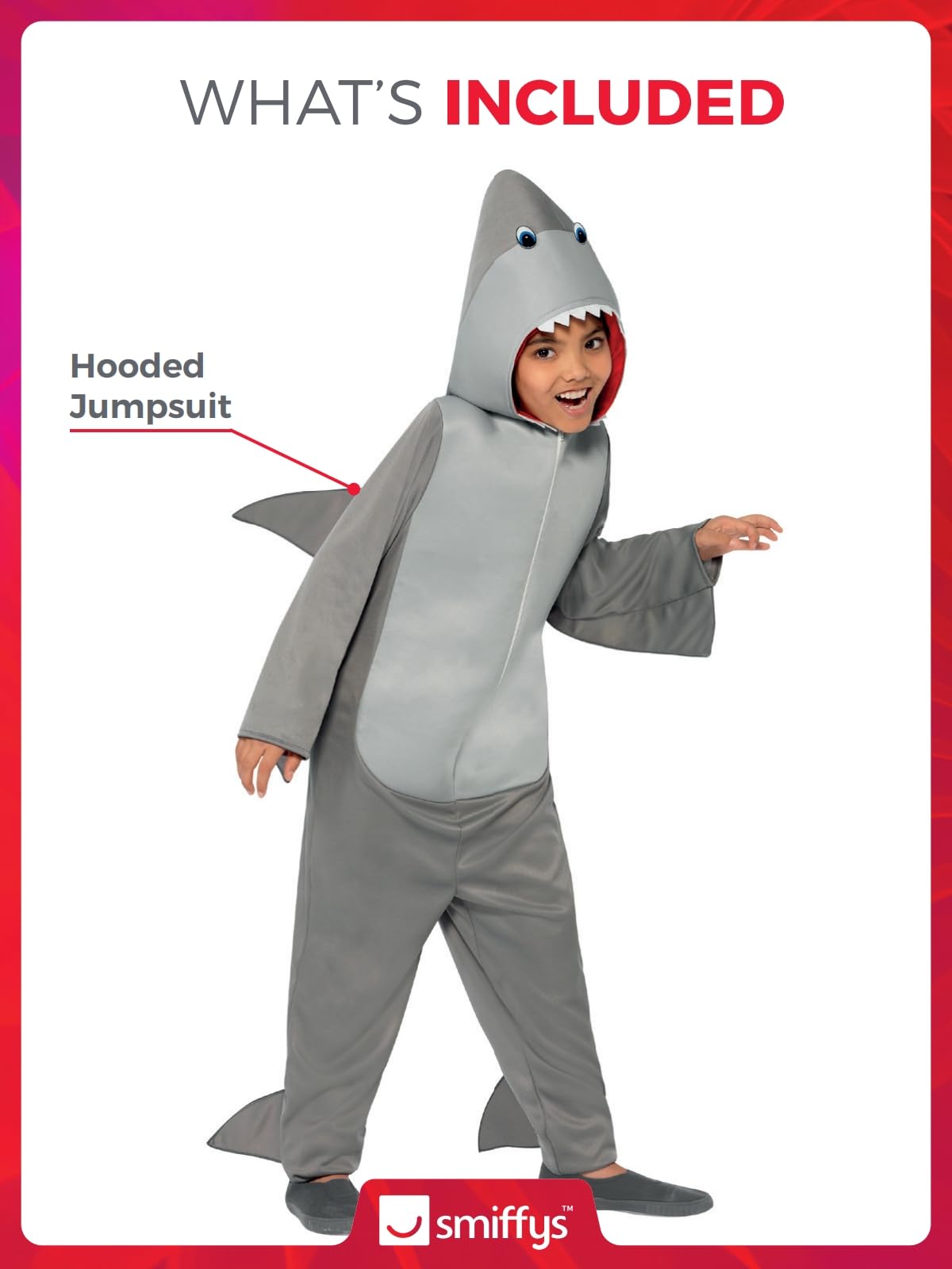 Smiffy's Kids' Shark Costume - Image 4