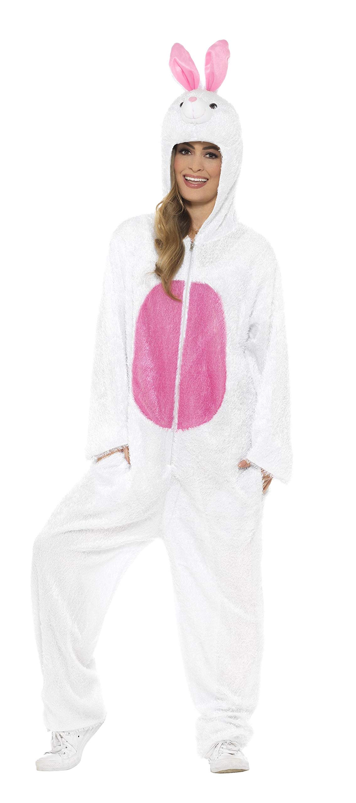 Smiffy's Men's Bunny Costume Includes Jumpsuit with Hood - Image 3