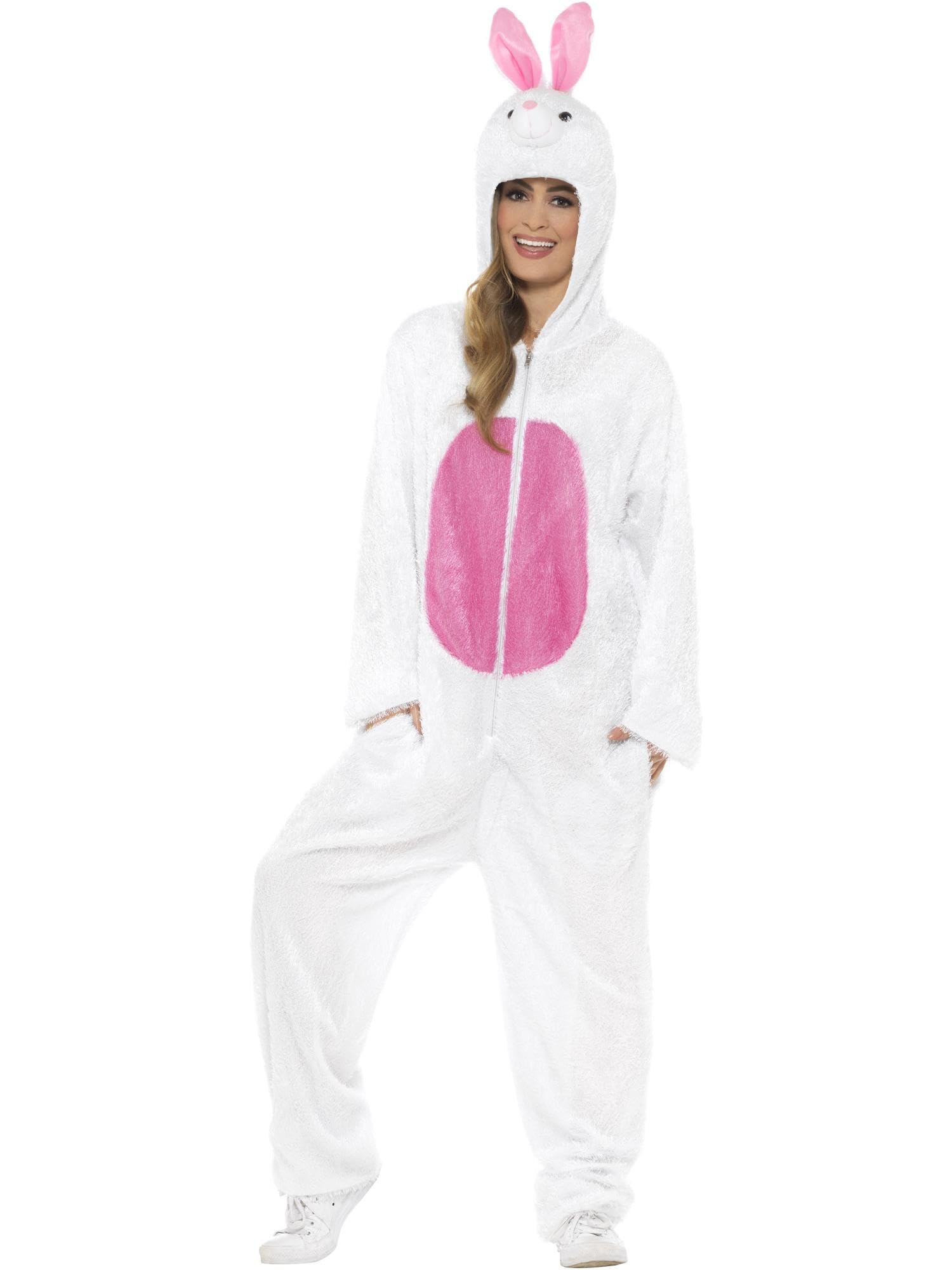 Smiffy's Men's Bunny Costume Includes Jumpsuit with Hood - Image 5