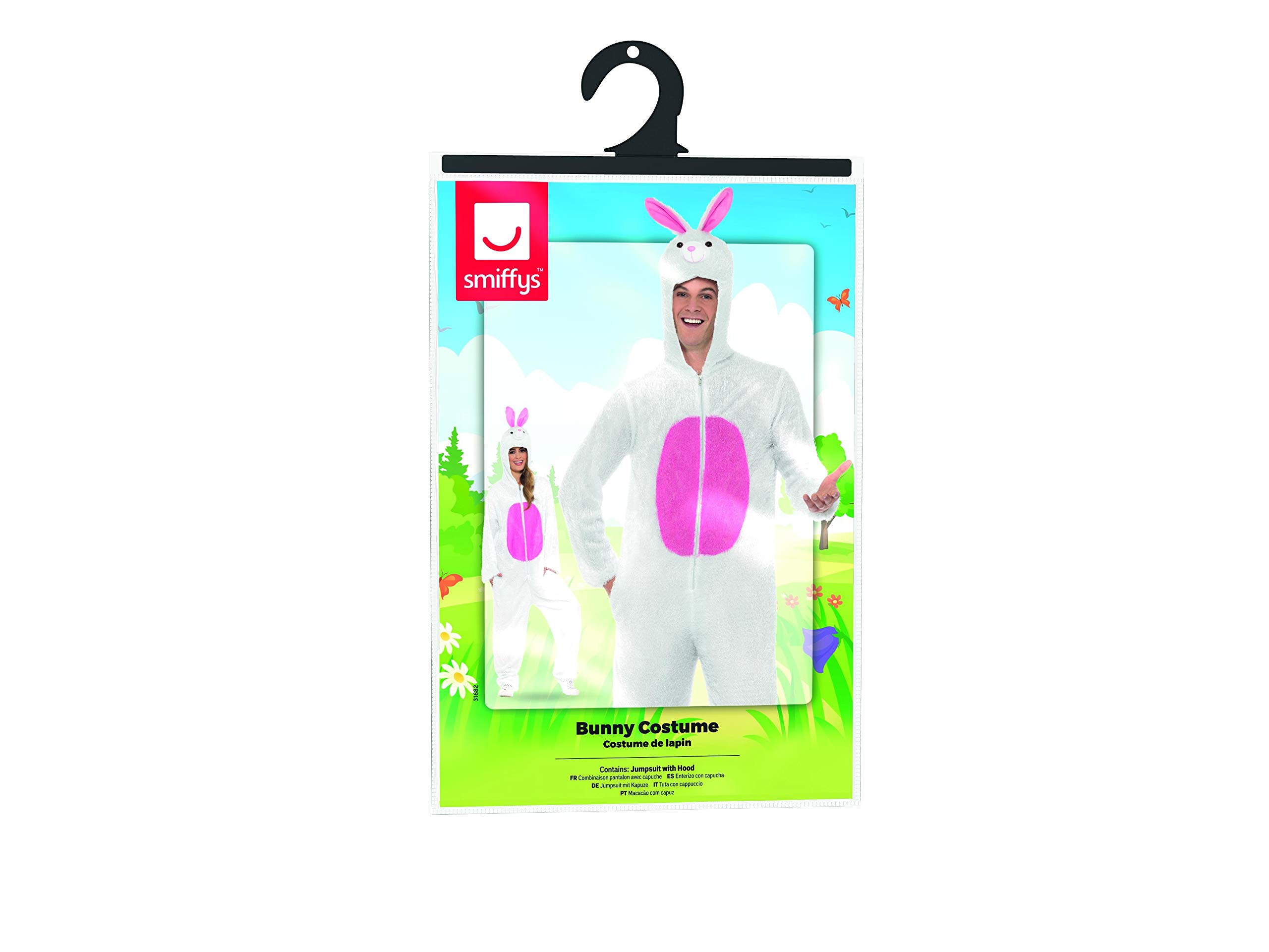 Smiffy's Men's Bunny Costume Includes Jumpsuit with Hood - Image 8