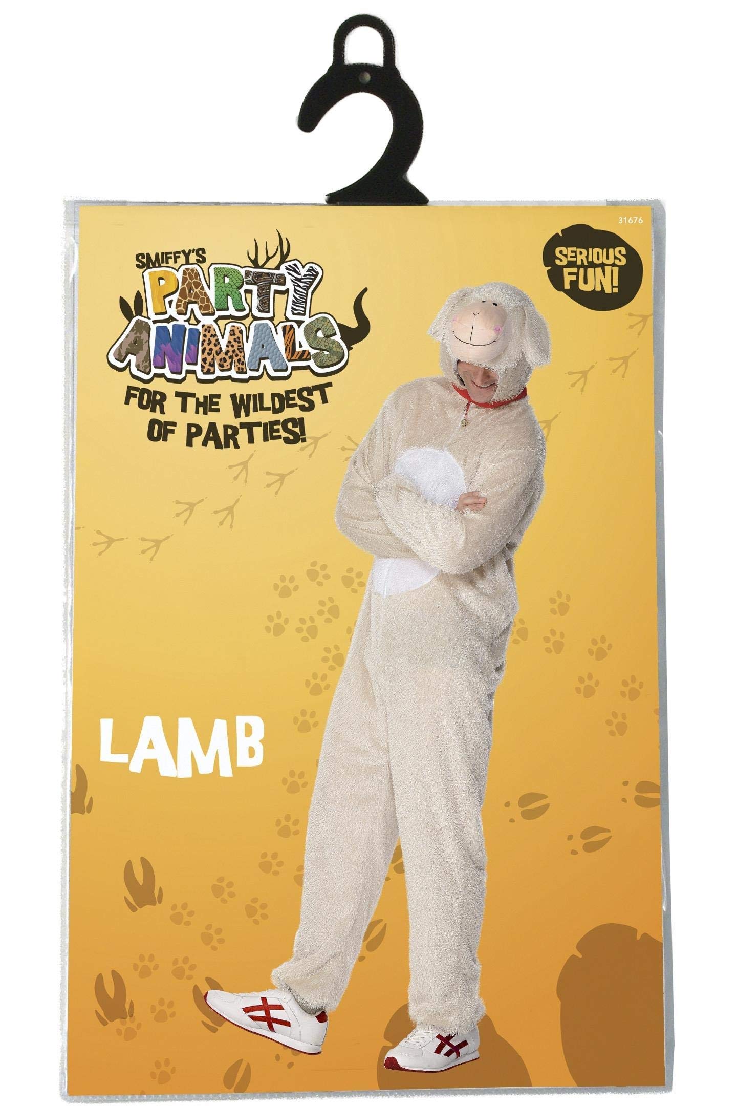 Smiffy's Men's Lamb Costume Includes Jumpsuit with Hood - Image 9