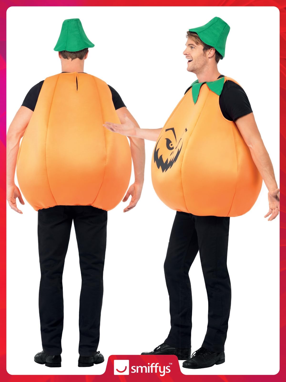 Smiffy's Men's Pumpkin Costume and Tabard with Hat - Image 6