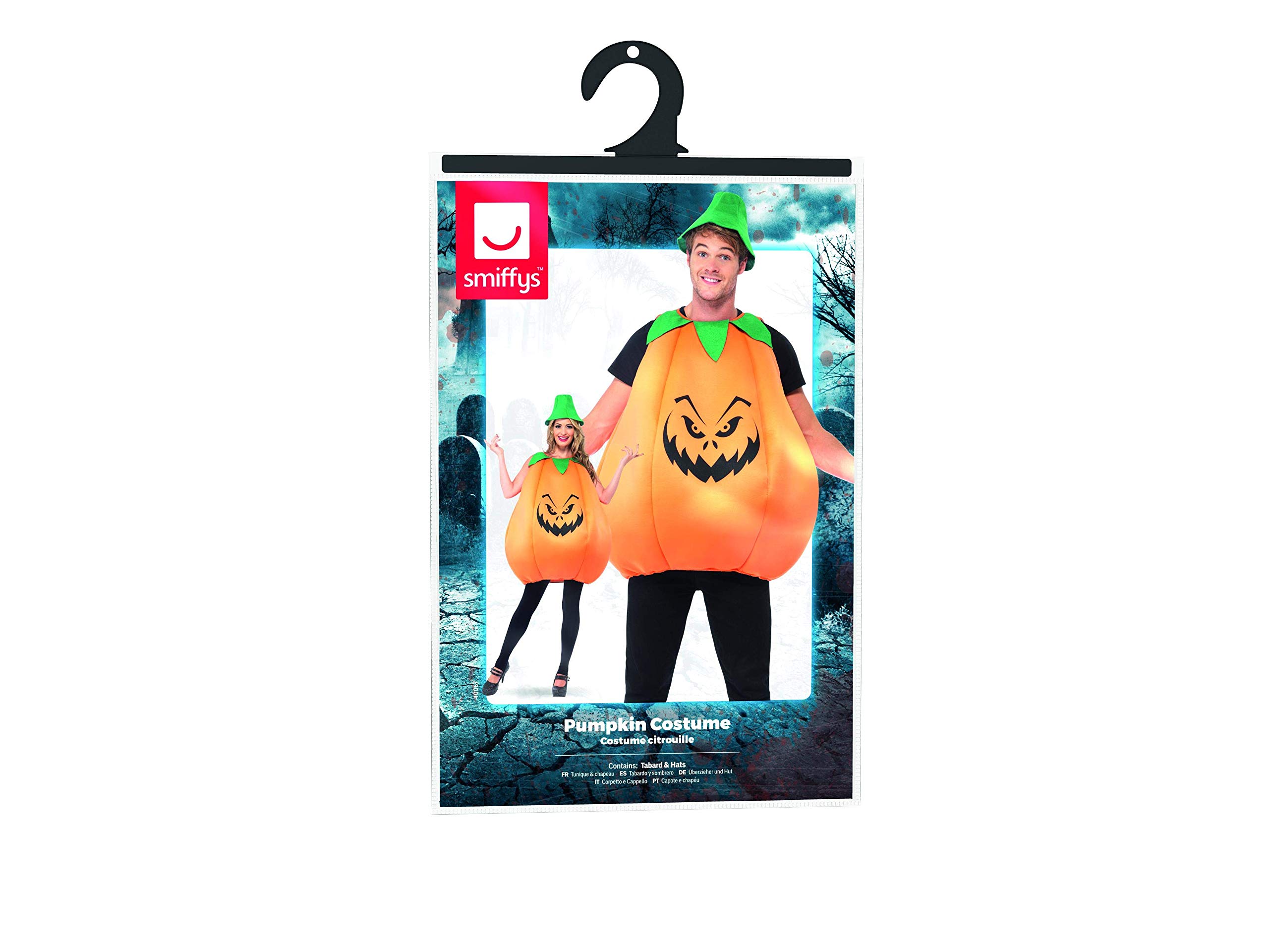 Smiffy's Men's Pumpkin Costume and Tabard with Hat - Image 9