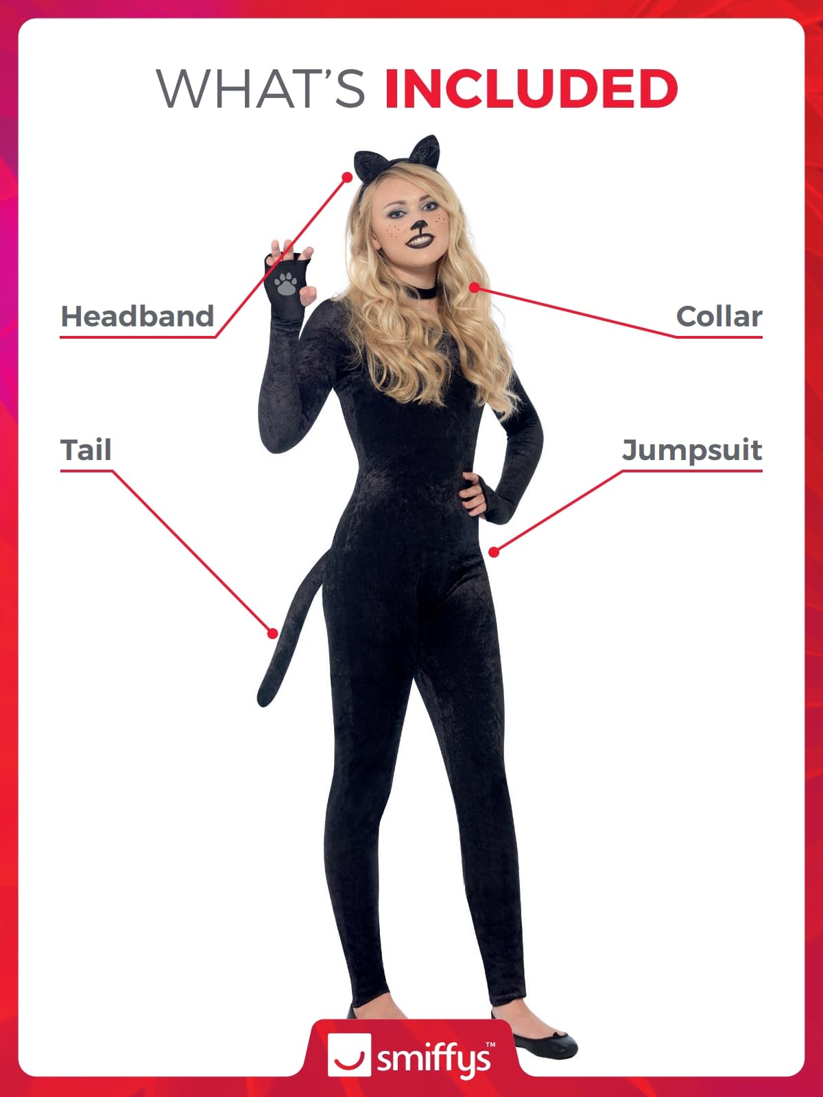 Smiffy's Women's Teen Cat Costume - Image 4