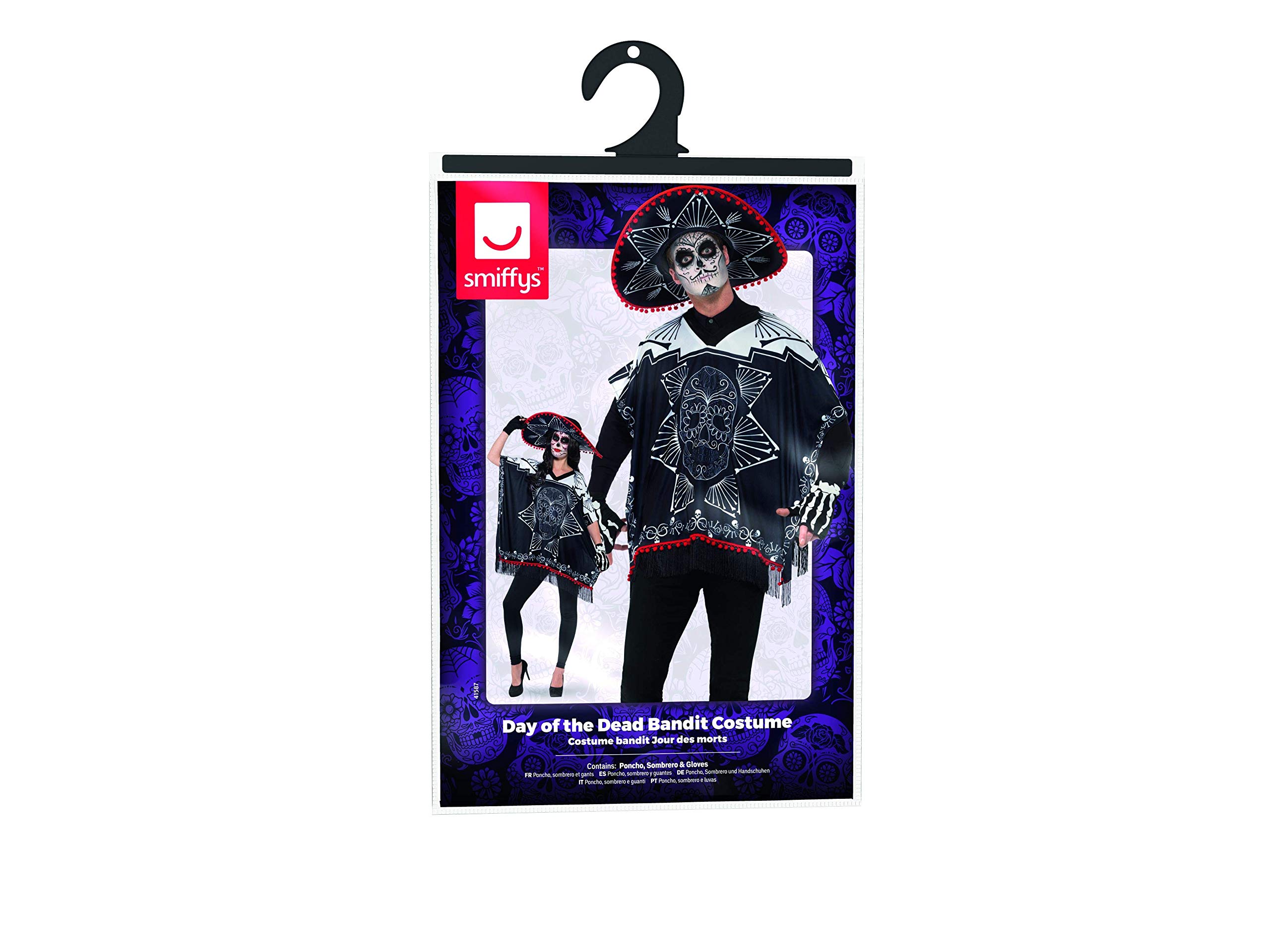 Smiffys - 41587 - Day of the Dead Bandit Costume - One Size - Image 8