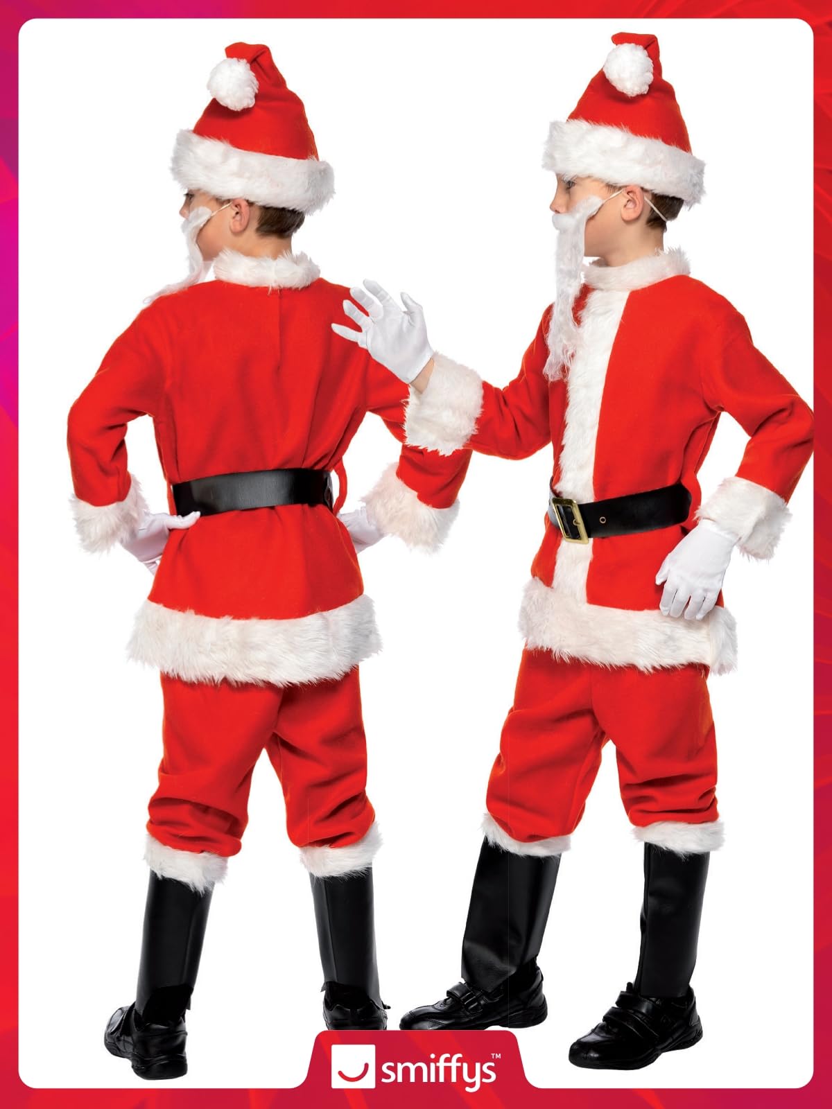 Smiffys Boys' Deluxe Santa Costume & Beard - Image 6