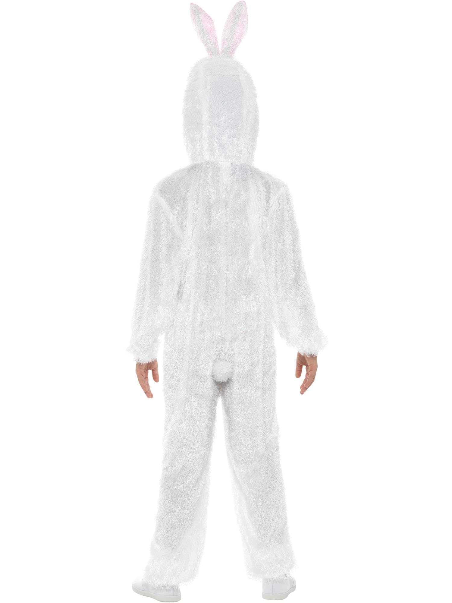Smiffys Kids All in One Bunny Jumpsuit, Medium, White - Image 3