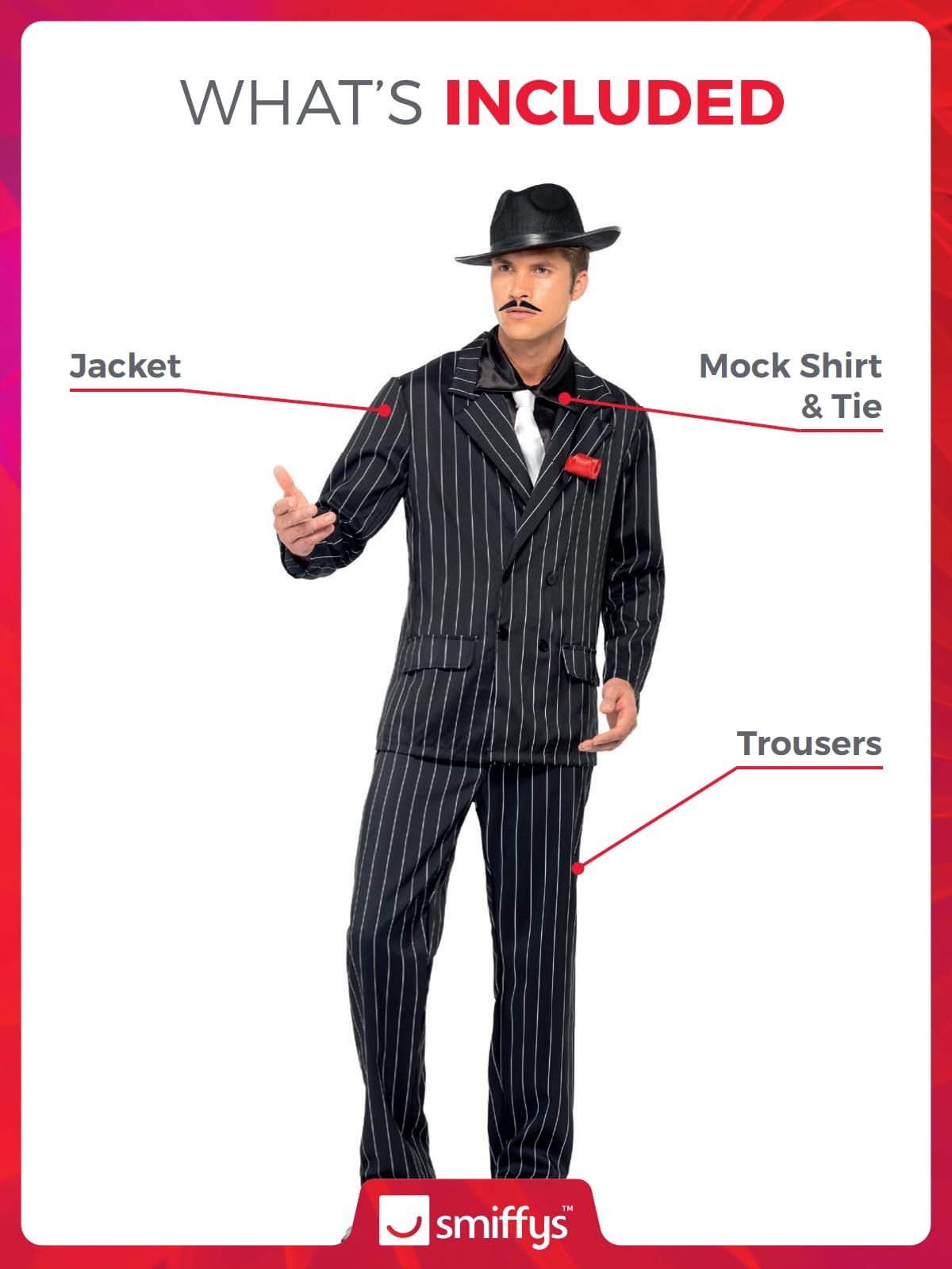 Smiffys unisex-adult Zoot Suit Costume, Male - Image 4