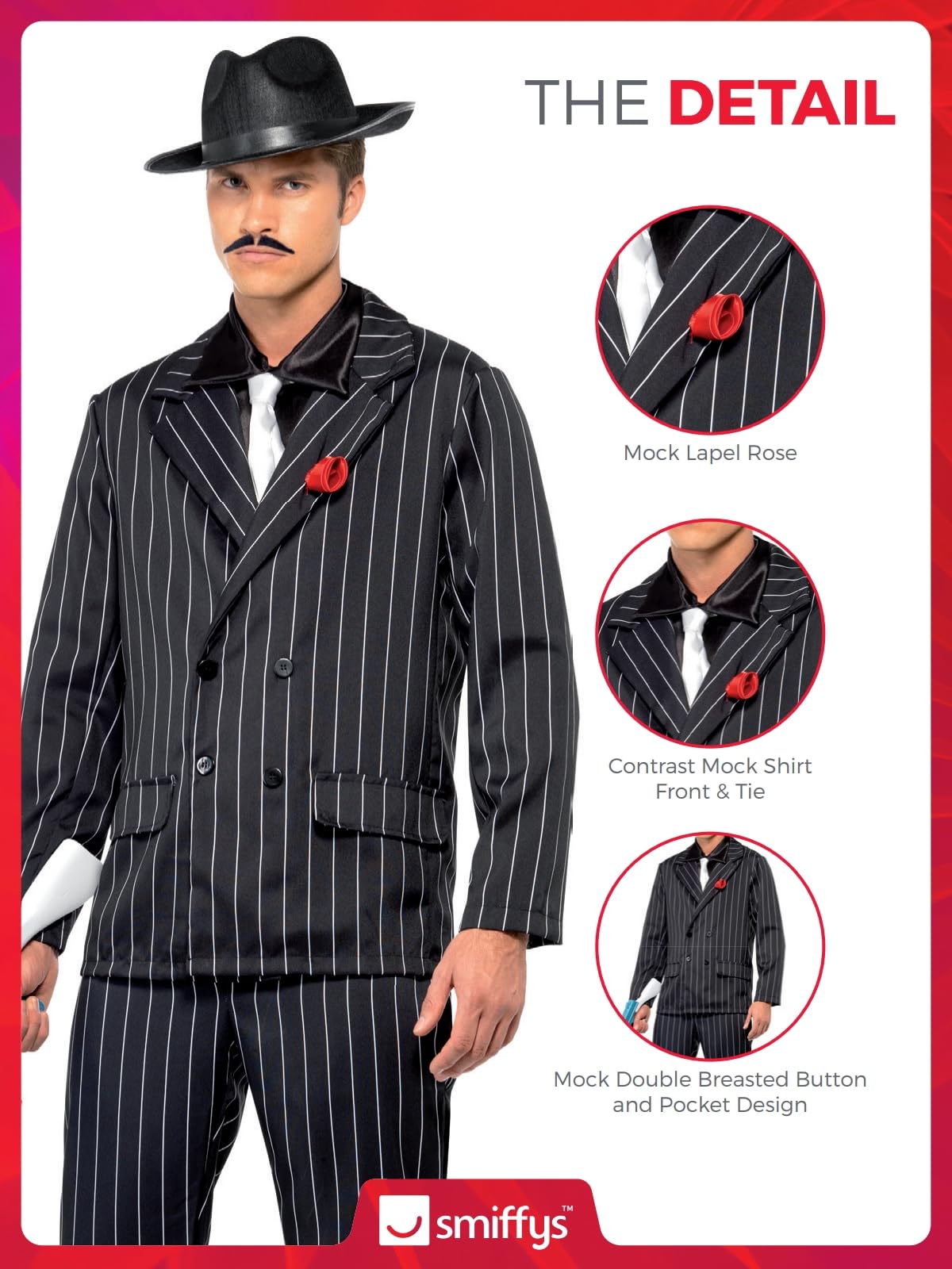 Smiffys unisex-adult Zoot Suit Costume, Male - Image 5