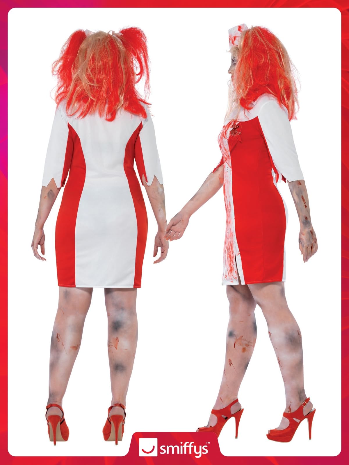 Smiffys Women's Curves Zombie Nurse Costume - Image 6