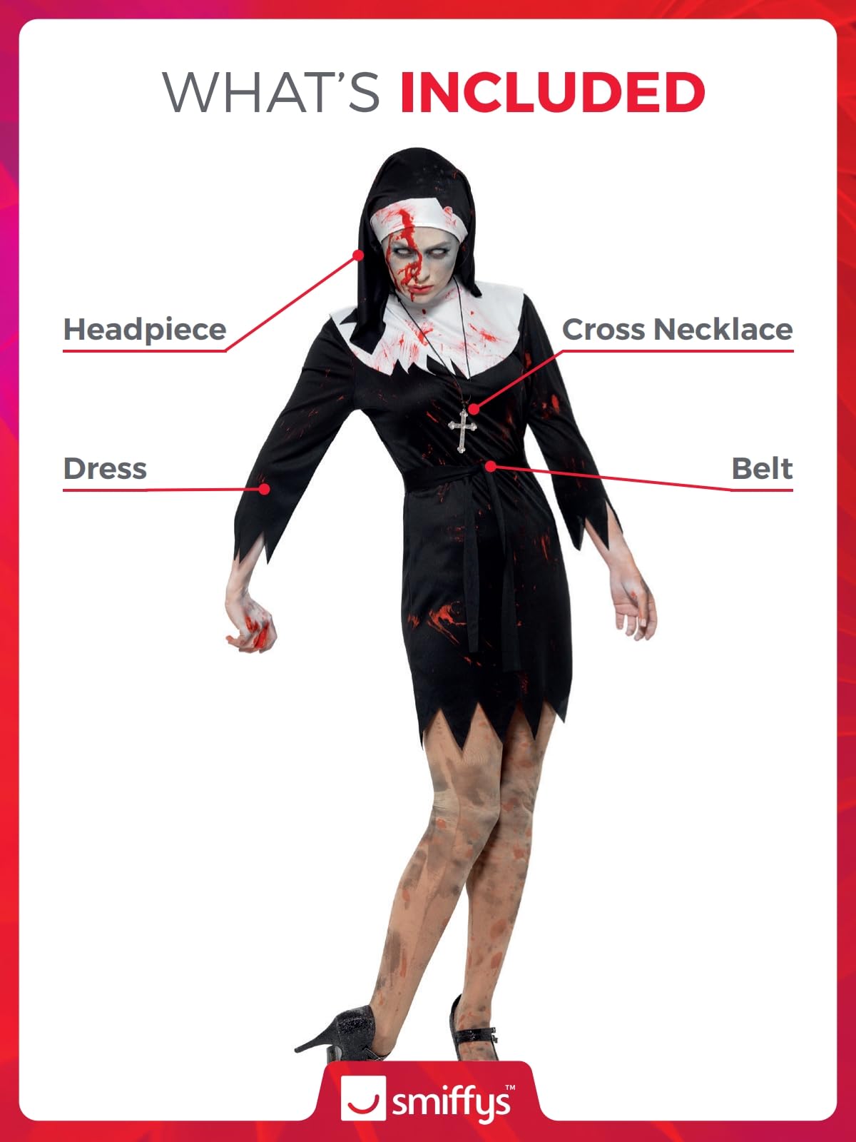 Zombie Sister Adult Women's Costume - Image 4